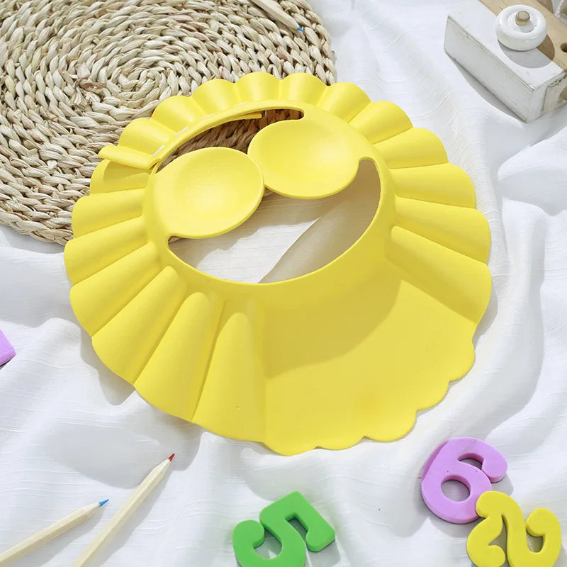 Baby Shower Soft Cap - Adjustable Hair Wash Hat for Kids Ear Protection 1157S | Afrocentric