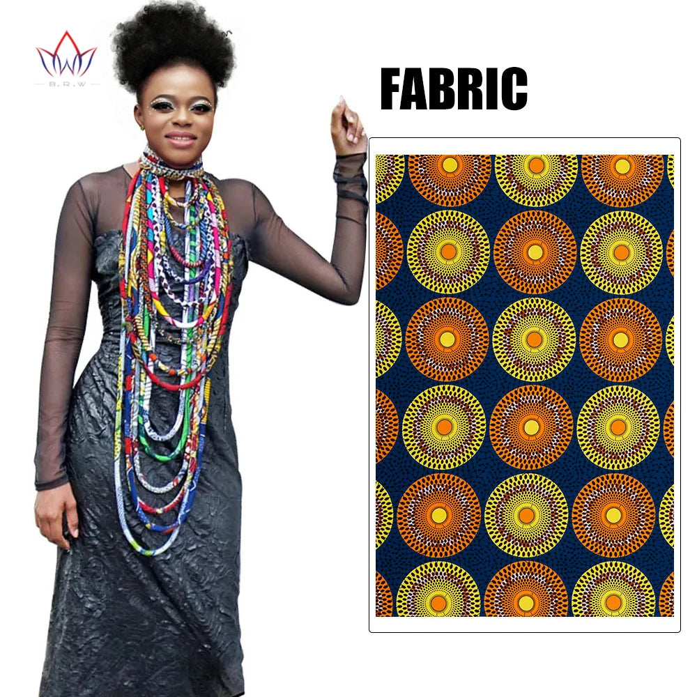 Ankara Wax Print Fabric Necklace | Handmade African Tribal Jewellery 1403 | Afrocentric