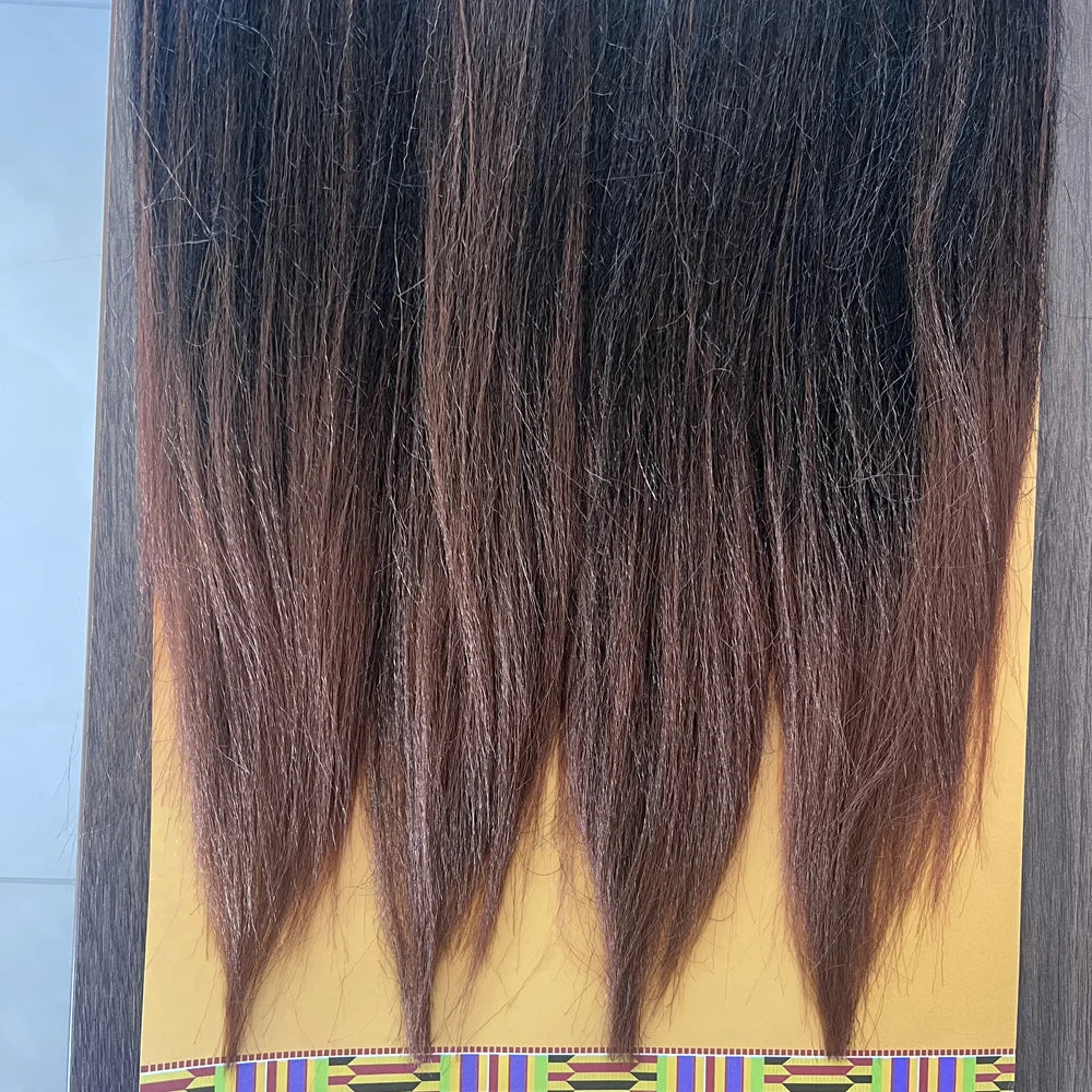 Pre-Stretched Braiding Hair 38" | Kanekalon Yaki Straight 4 Pcs/Lot T1B 30 4Pcs Lot | Afrocentric
