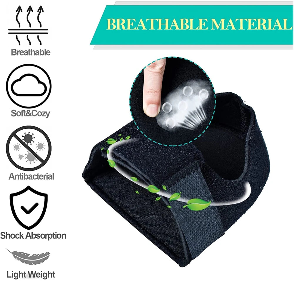 Plantar Fasciitis Heel Spur Support Insoles - U-Shaped Silicone Gel Heel Cups for Pain Relief | Afrocentric