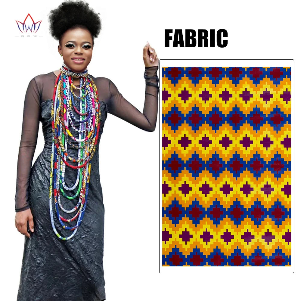 Ankara Wax Print Fabric Necklace | Handmade African Tribal Jewellery | Afrocentric
