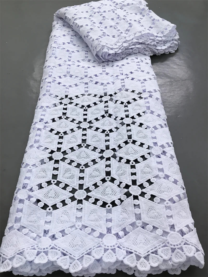 Kalume African Guipure Cord Lace Fabric with Sequins 2025 High Quality Nigerian Lace Fabrics 5 Yards for Wedding Dresses F3610 | Afrocentric