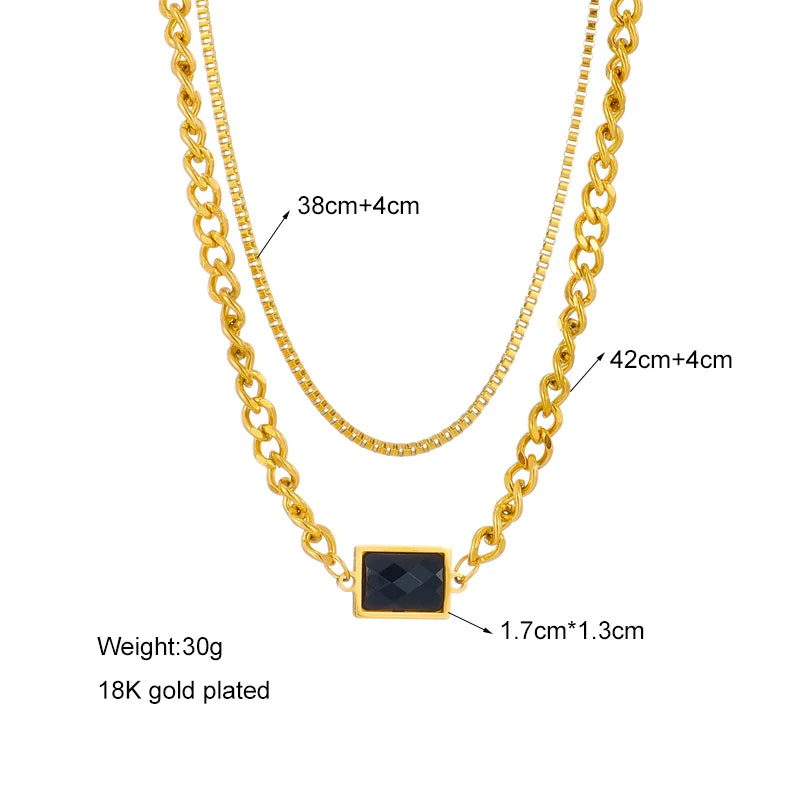 Multilayer Coin Pendant Necklace | Layered Chain for Women | Afrocentric