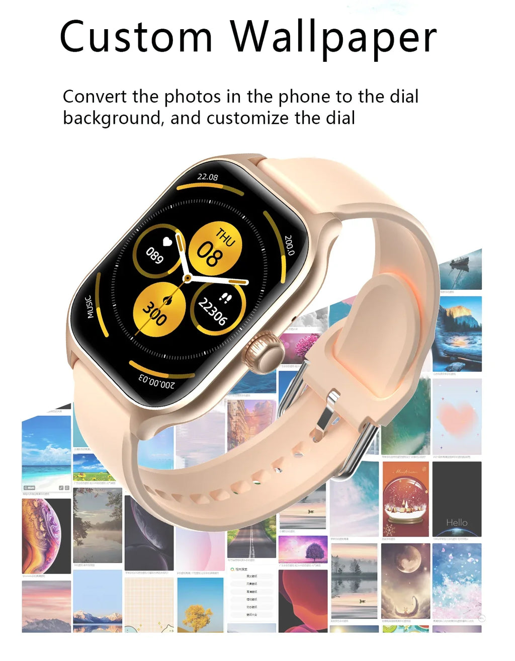 Smart Fitness Watch | Bluetooth Call, Heart Rate, Sleep Tracker & 2.01" Display | Afrocentric