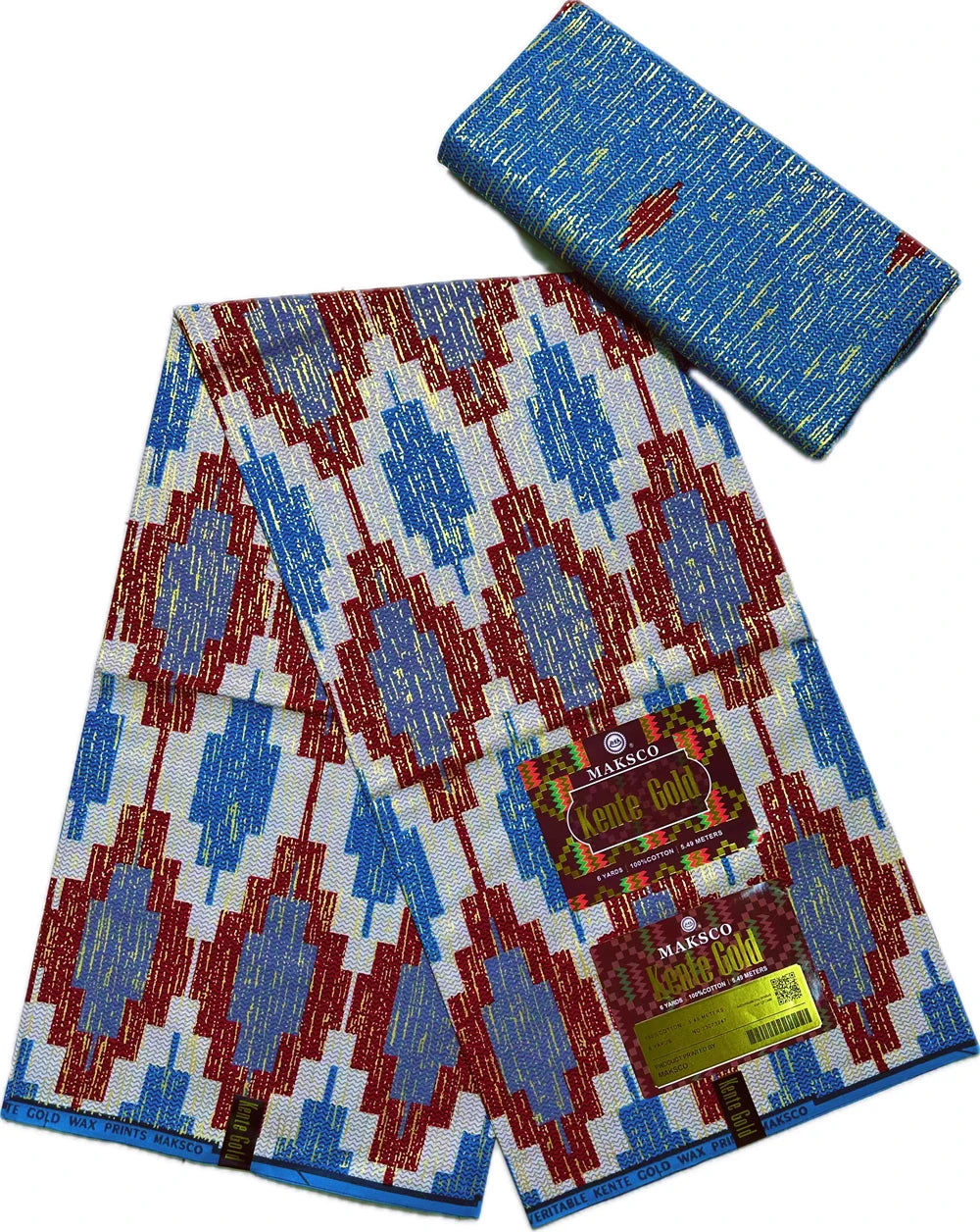 Kente African Wax Print Fabric | 100% Cotton 6 Yards for Sewing & Dressmaking as picture 4 6 yards | Afrocentric