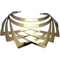 African Statement Choker Necklace Gold 45cm | Afrocentric