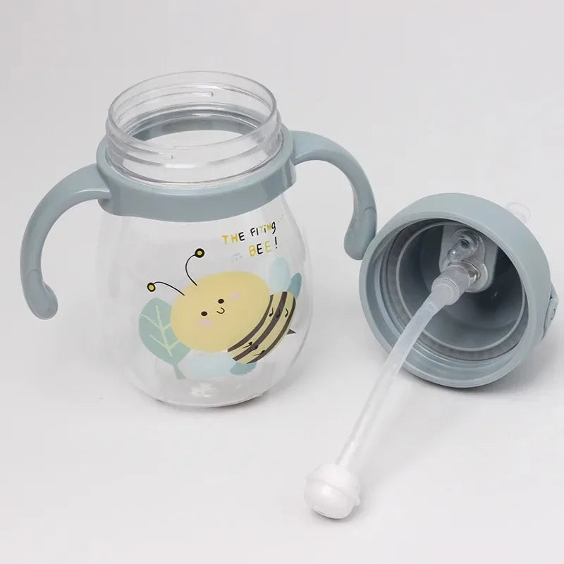 Baby Water Cup with Straw - Cute Anti-Choking Duckbill Infant Drinking Cup | Afrocentric