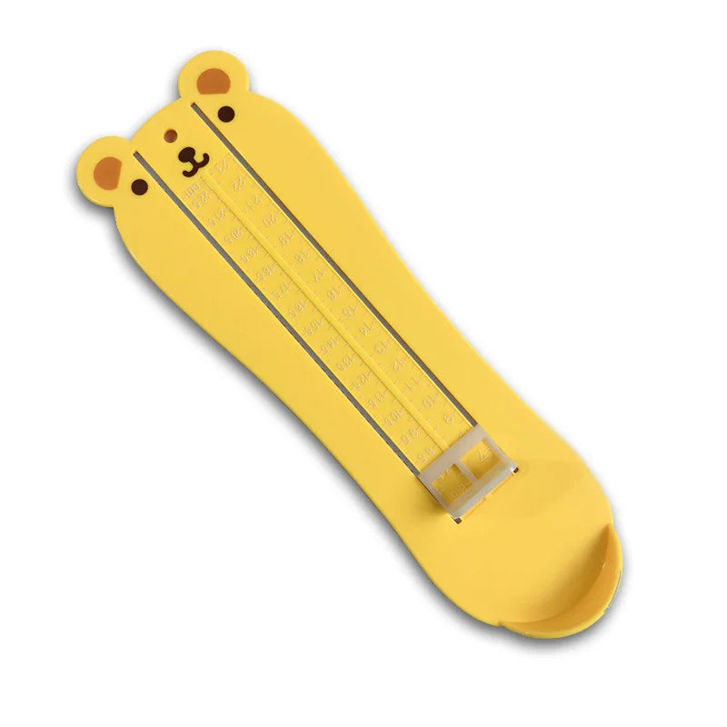 Kids Toddler Foot Measure Gauge - Baby Shoe Size Measuring Ruler Tool Yellow | Afrocentric