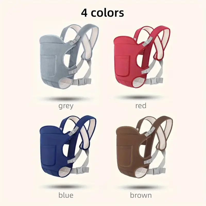 4-in-1 Ergonomic Baby Carrier Backpack - Breathable Infant Sling with Hipseat & Waist Belt | Afrocentric
