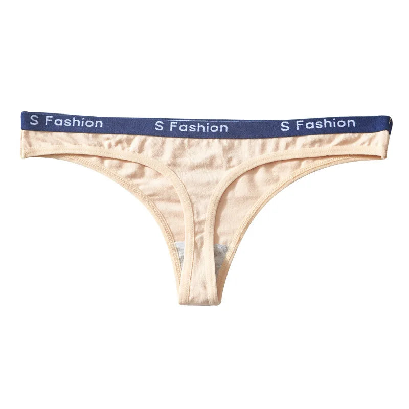 Women's Low-Waist Cotton Thong Panties | Soft & Comfortable | M–XL | Afrocentric