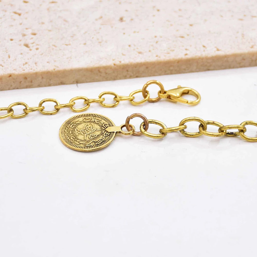 Boho Coin Tassel Choker | Afrocentric