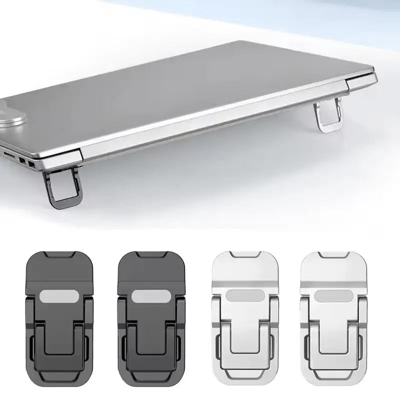 Mini Foldable Laptop Stand | 2-Pack | Self-Adhesive | 2 Adjustable Angles | Afrocentric
