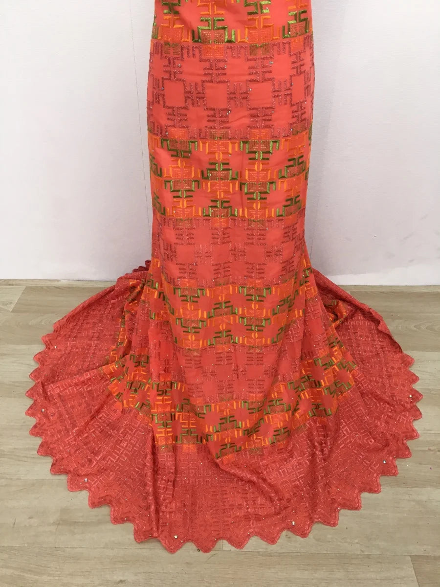 Kalume 2025 African Cotton Lace Fabric Newest Nigerian Swiss Voile Lace Fabric High Quality For Party Sewing Wedding Dress F4384 | Afrocentric