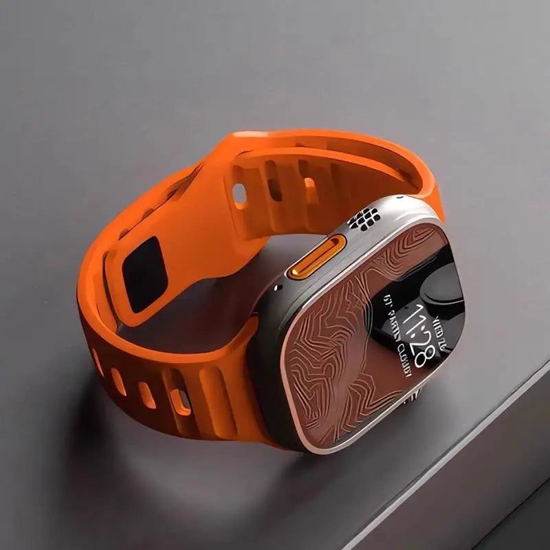 Silicone Sport Band for Apple Watch | Soft Rubber Strap for All Series & Ultra | Afrocentric
