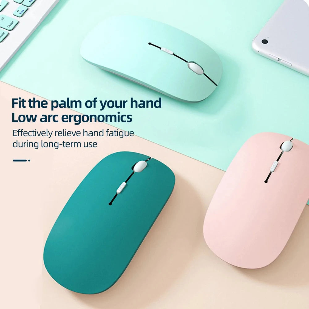 Silent Bluetooth Mouse | Wireless Noiseless Optical Mouse for Laptop & iPad | Afrocentric