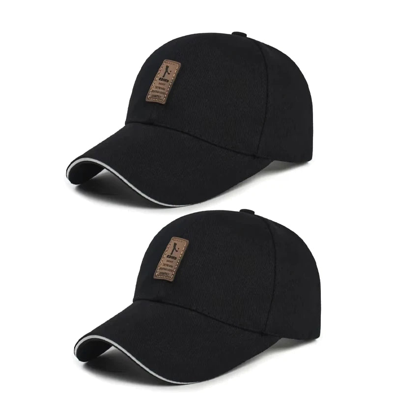 Classic Cotton Baseball Cap | Adjustable Unisex Sun Hat for All Seasons black 2pc Adjustable | Afrocentric