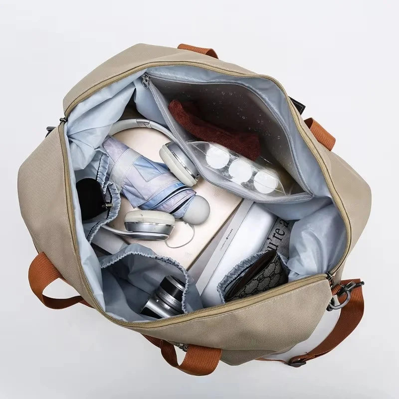 Expandable Large-Capacity Travel & Gym Bag | Weekender Duffel | Unisex | Afrocentric