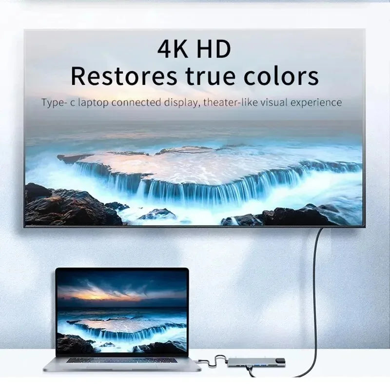 USB-C Hub Adapter | Multi-Port USB-C Dock for MacBook, Laptop & More | Afrocentric