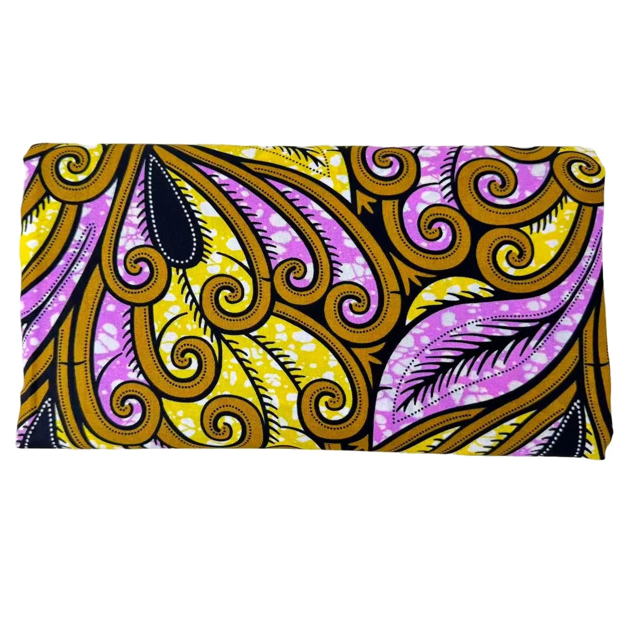 6yard pink yellow geometric pattern printed on Angora African style fabric, suitable for sewing, handmade, and DIY projects | Afrocentric
