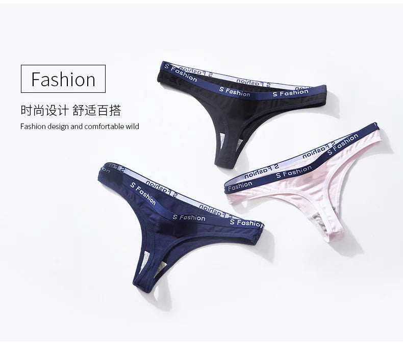 Women's Low-Waist Cotton Thong Panties | Soft & Comfortable | M–XL | Afrocentric