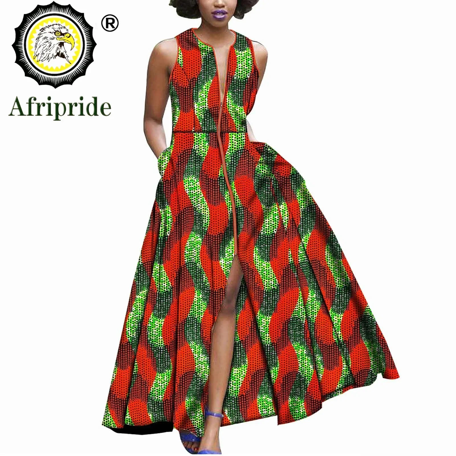 2026 African Dresses for Women Dashiki Print Plus Size Spring&Summer Slim Fit Party Wedding Mini Skirt S1925024 703-5 | Afrocentric