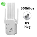 WiFi Repeater Dual Band 1200Mbps | 2.4G & 5G Wireless Signal Booster 300Mbps US Plug | Afrocentric