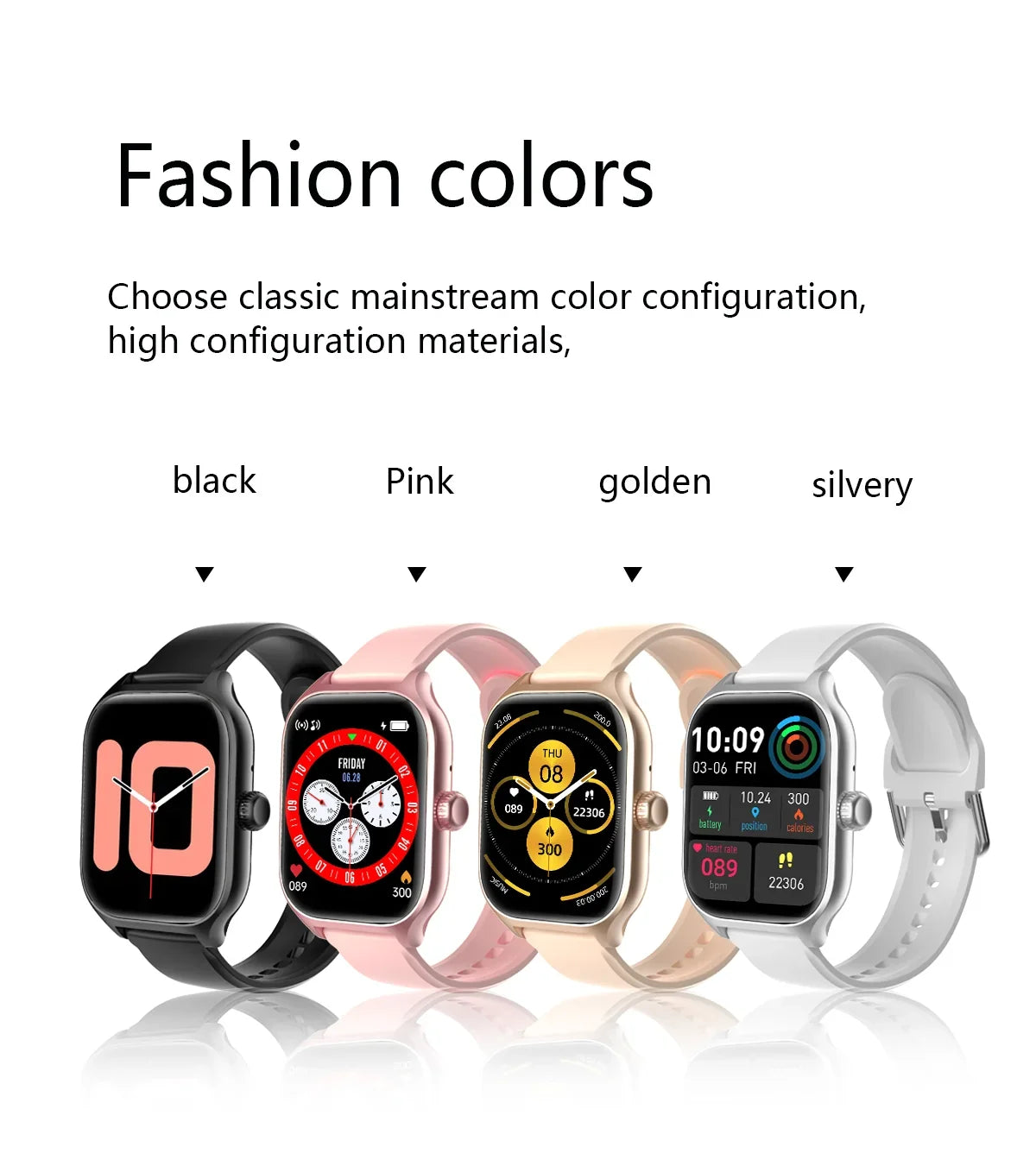 Smart Fitness Watch | Bluetooth Call, Heart Rate, Sleep Tracker & 2.01" Display | Afrocentric