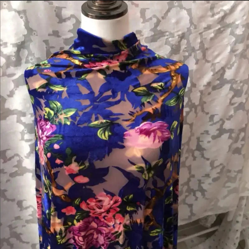 CWW/ Fashionable Velour Lace 5 Yards Soft Modern African Traditional Fabric Clothing Sewing. (0829 as shown 7 5yard | Afrocentric