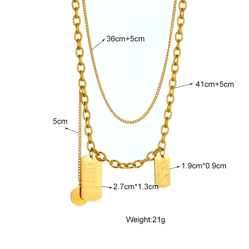 Multilayer Coin Pendant Necklace | Layered Chain for Women | Afrocentric