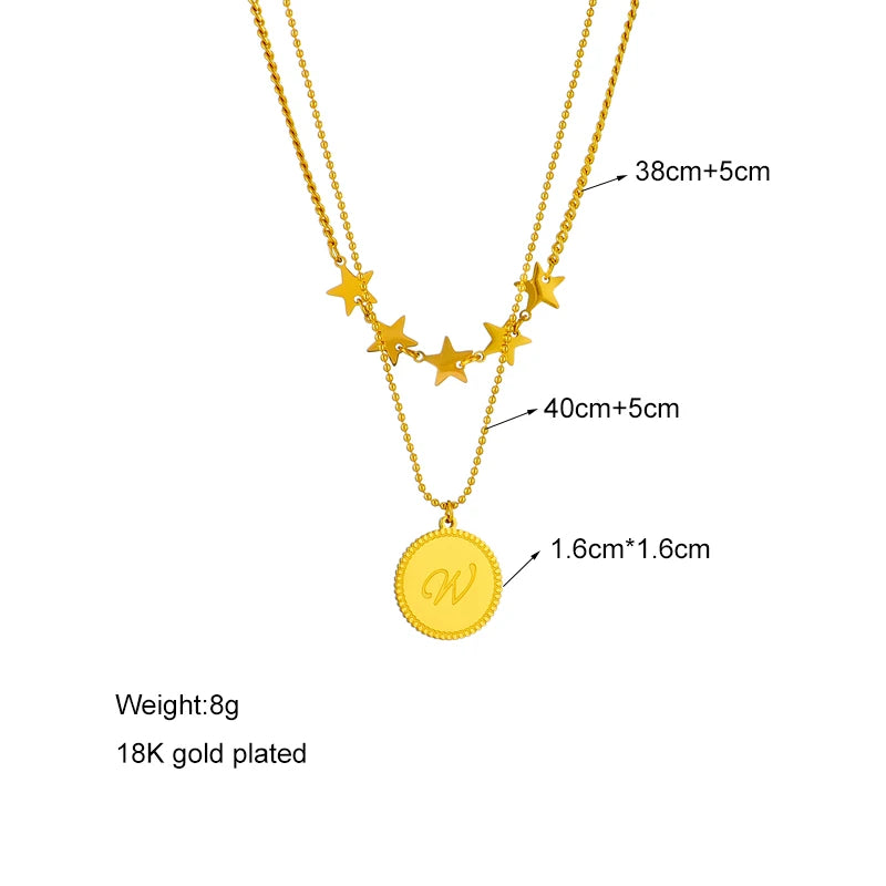 Multilayer Coin Pendant Necklace | Layered Chain for Women | Afrocentric