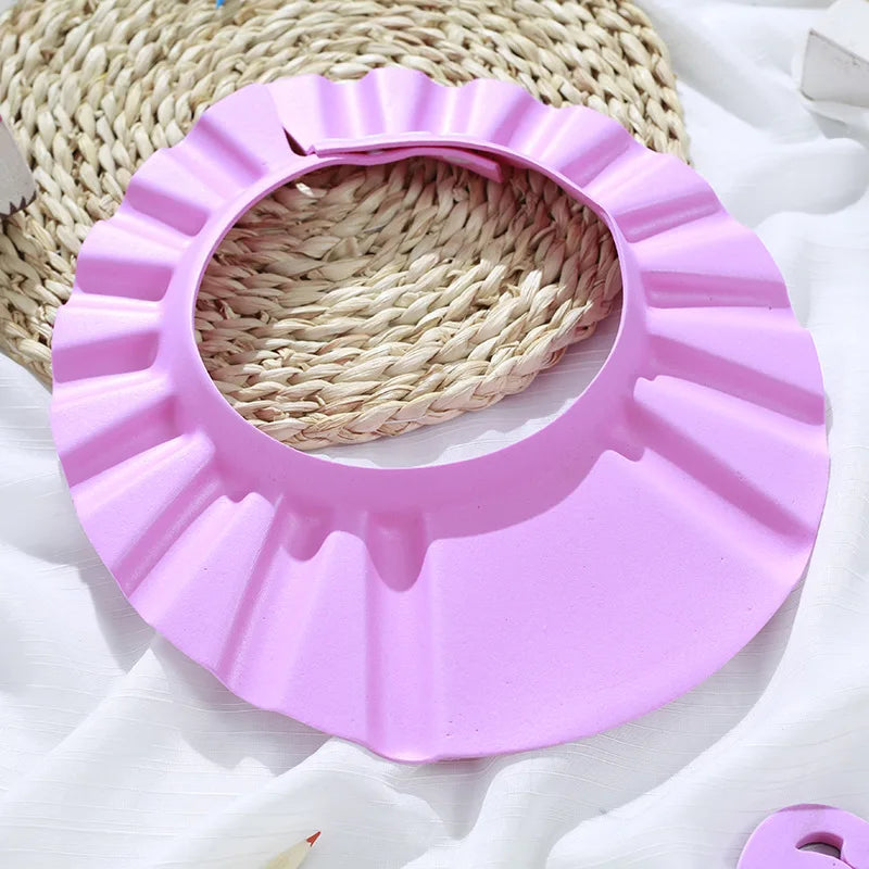 Baby Shower Soft Cap - Adjustable Hair Wash Hat for Kids Ear Protection 1157T | Afrocentric