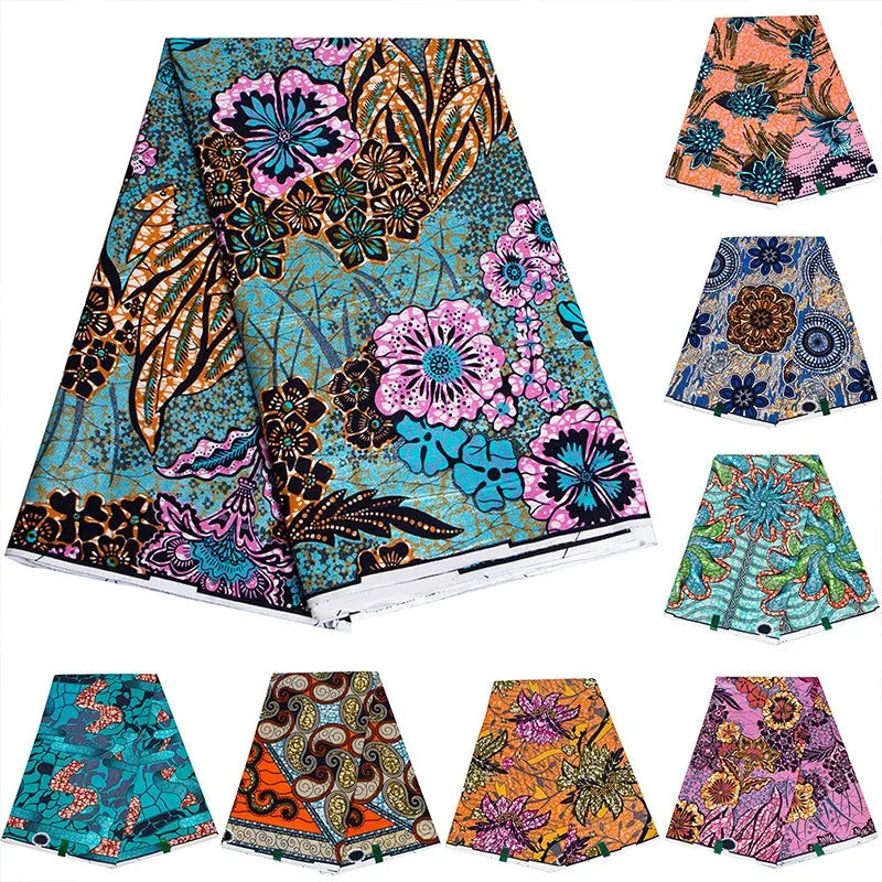 90x110cm African Ankara Cloth Women Glitter Glam Wax Fabric Cotton Soft Batik Golden Pagne Diy Craft Sewing Clothing Supplies | Afrocentric