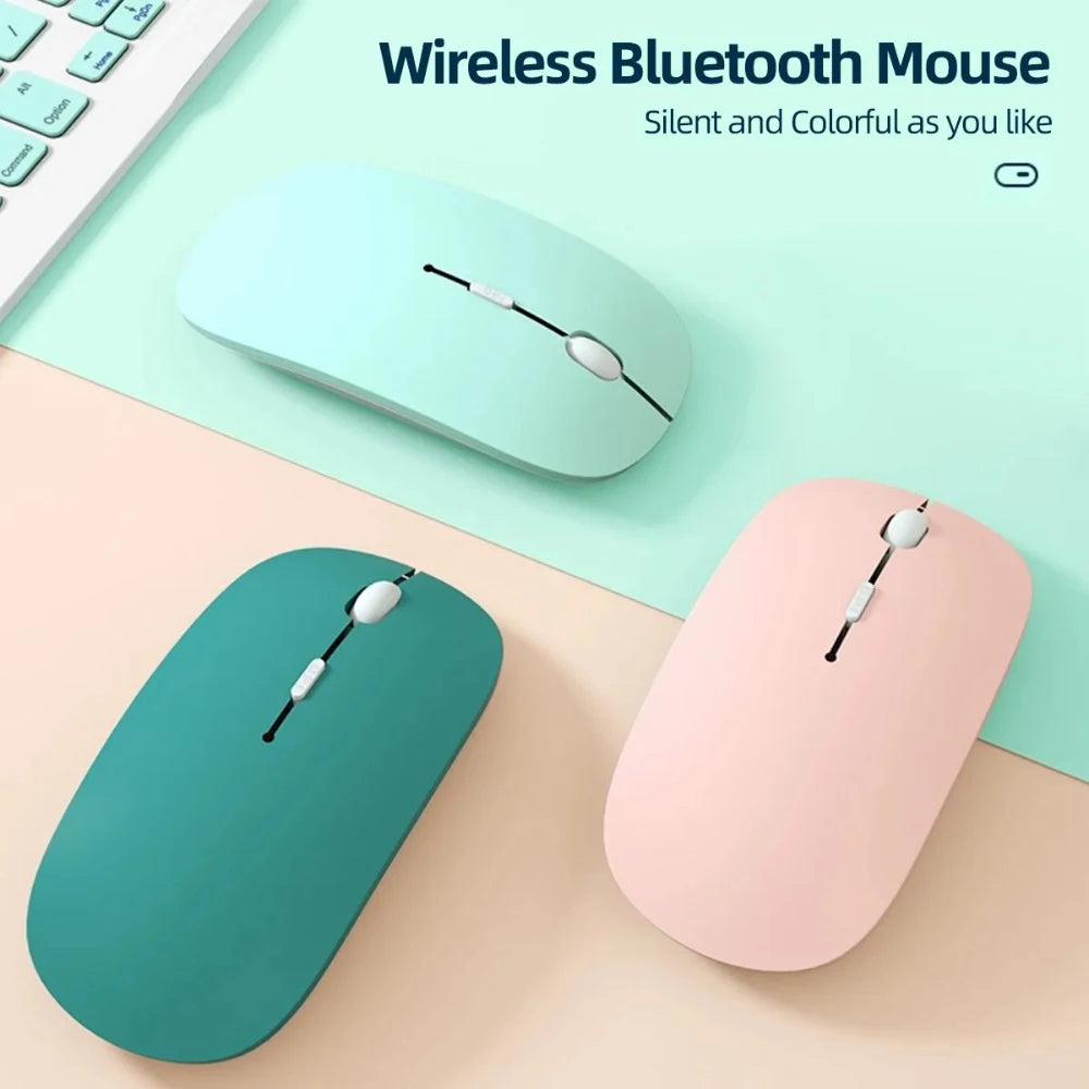 Silent Bluetooth Mouse | Wireless Noiseless Optical Mouse for Laptop & iPad | Afrocentric