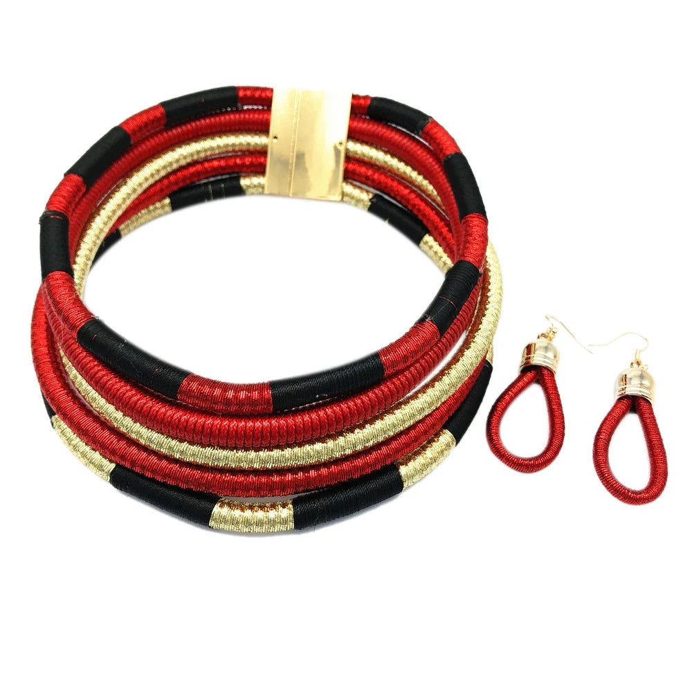 African Bridal Beaded Jewelry Set | Afrocentric