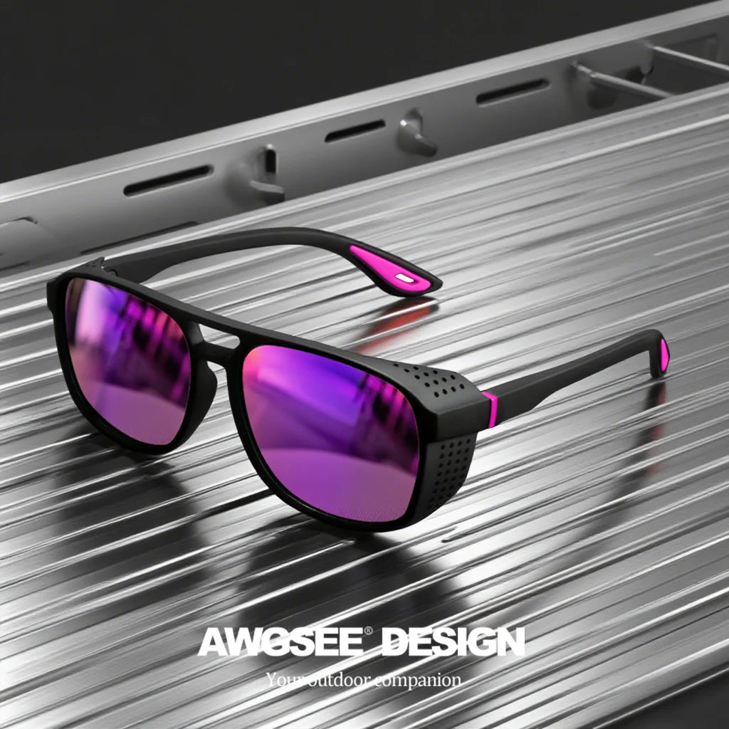 Polarized Sports Sunglasses | UV400 Mirror Lenses for Cycling, Running & Outdoor Sports | Afrocentric