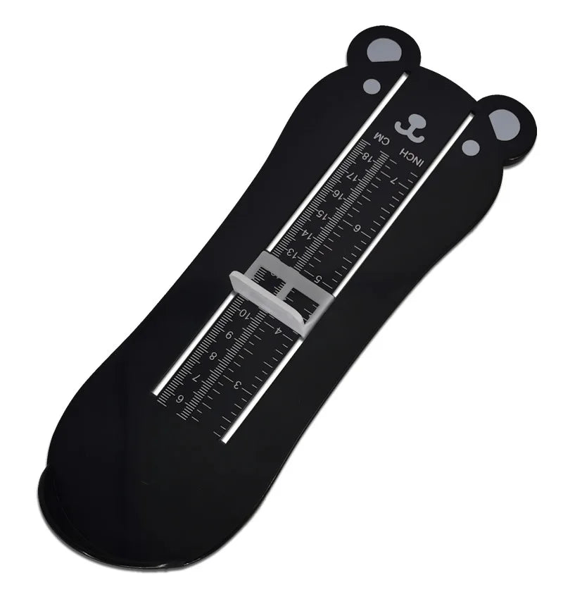 Kids Toddler Foot Measure Gauge - Baby Shoe Size Measuring Ruler Tool black | Afrocentric
