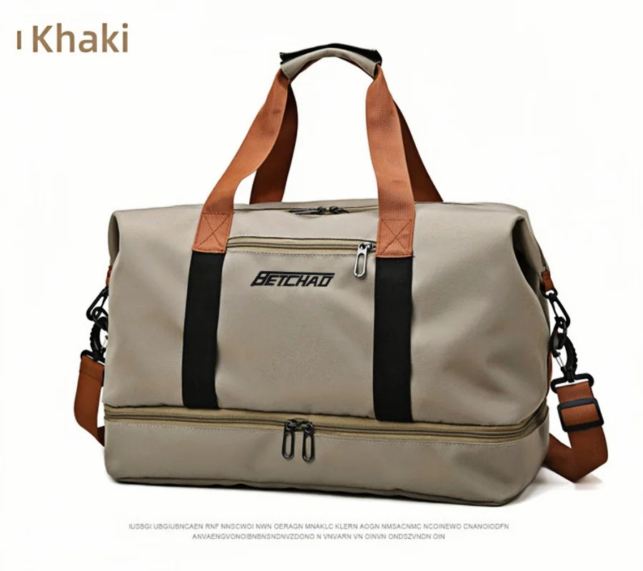 Expandable Large-Capacity Travel & Gym Bag | Weekender Duffel | Unisex | Afrocentric