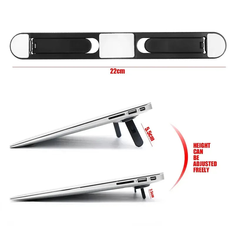 Foldable Invisible Laptop Stand | Universal Adhesive Bracket | MacBook & Laptop | Afrocentric