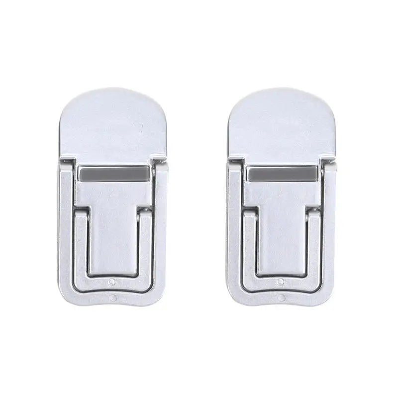 Mini Foldable Laptop Stand | 2-Pack | Self-Adhesive | 2 Adjustable Angles Silver | Afrocentric