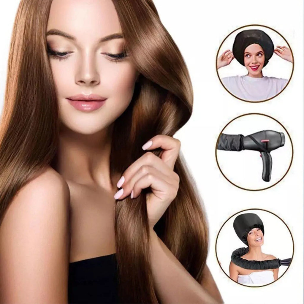 Hair Dryer Steamer Cap | Reusable Deep Conditioning Heat Cap | Afrocentric