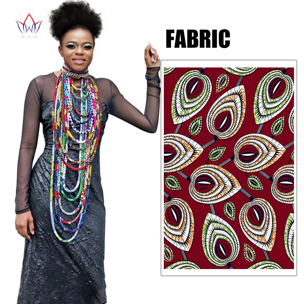 Ankara Wax Print Fabric Necklace | Handmade African Tribal Jewellery 1051 | Afrocentric