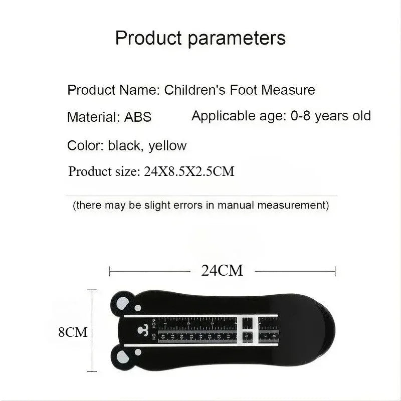 Kids Toddler Foot Measure Gauge - Baby Shoe Size Measuring Ruler Tool | Afrocentric
