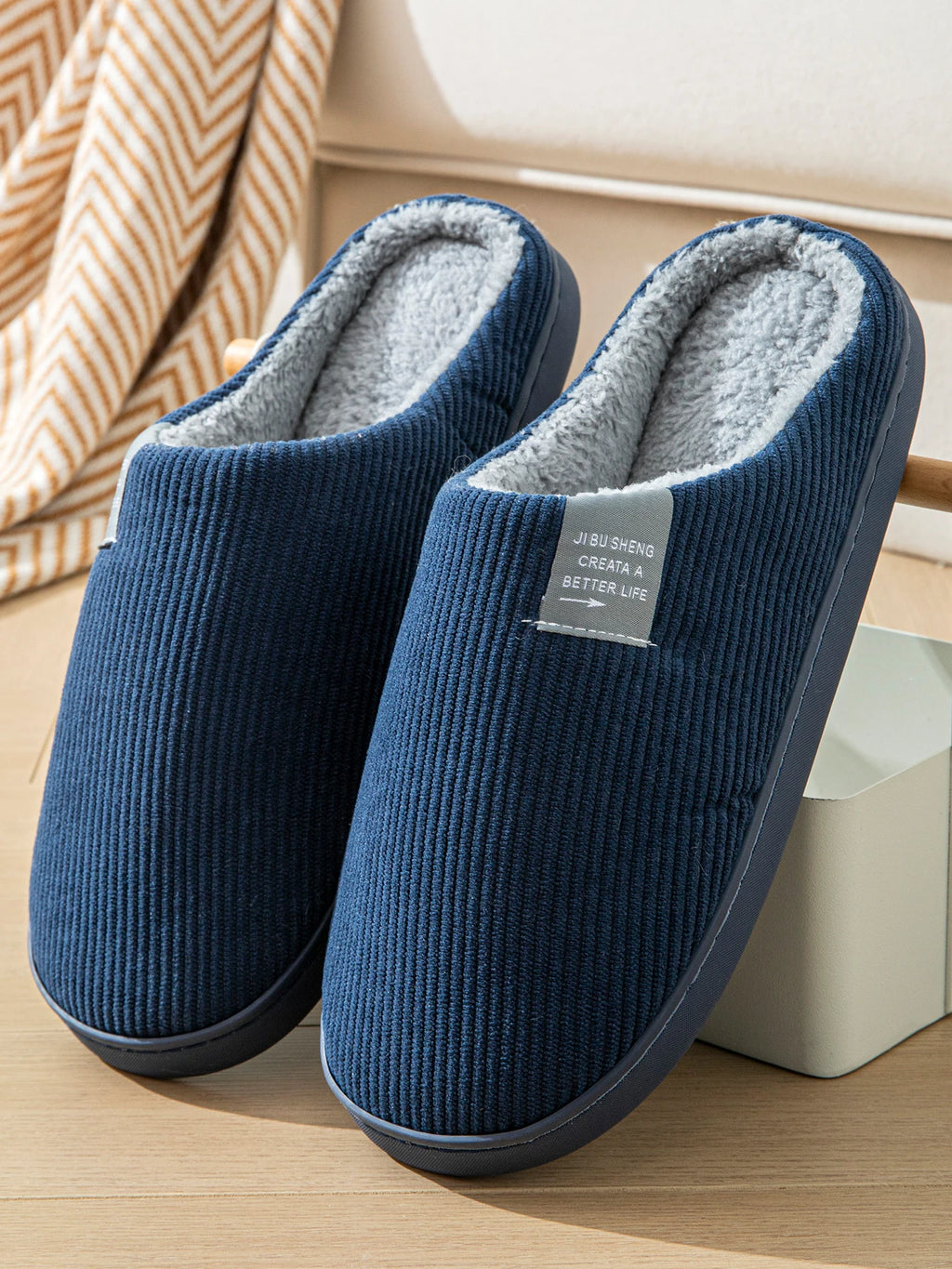 Women's Thick-Soled Plush Household Slippers - Non-Slip Warm Indoor Winter Slippers | Afrocentric