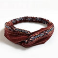 Boho Knot Elastic Headband | Cross Turban Hair Band for Women 12 | Afrocentric