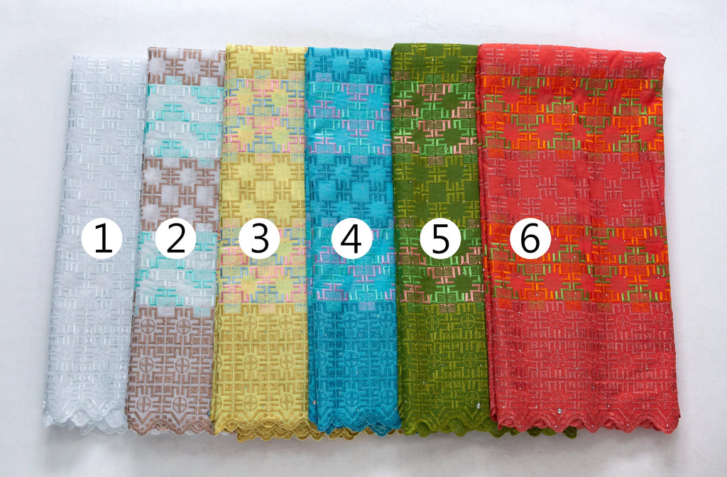 Kalume 2025 African Cotton Lace Fabric Newest Nigerian Swiss Voile Lace Fabric High Quality For Party Sewing Wedding Dress F4384 | Afrocentric