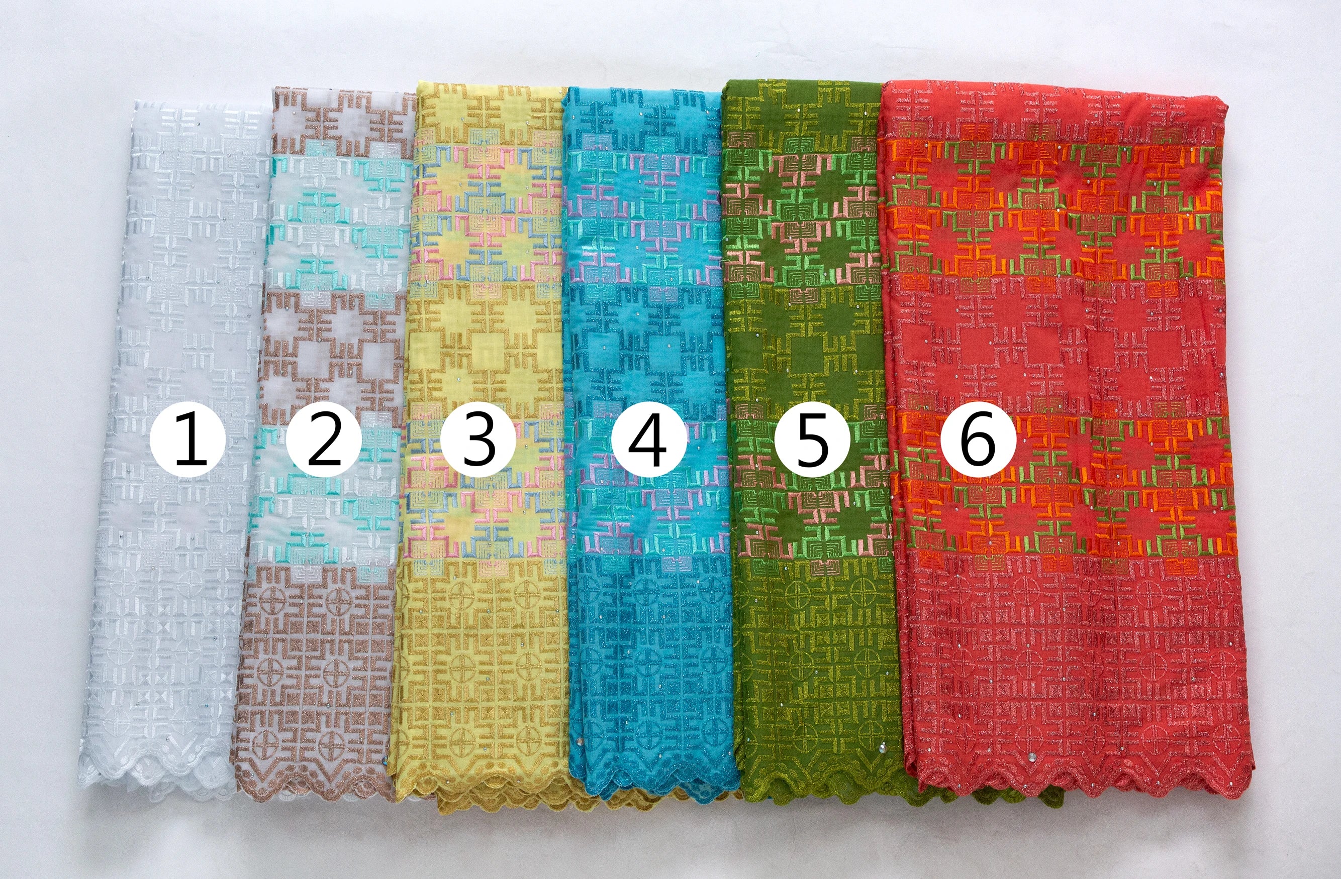 Kalume 2025 African Cotton Lace Fabric Newest Nigerian Swiss Voile Lace Fabric High Quality For Party Sewing Wedding Dress F4384 | Afrocentric
