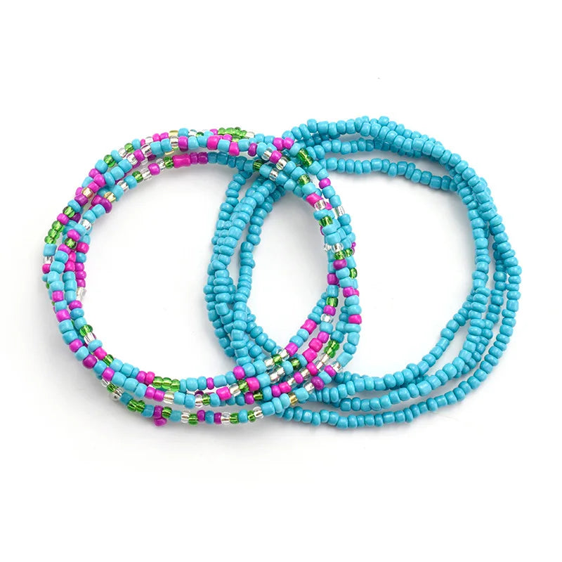 African Belly Bead Waist Chain Set | Afrocentric