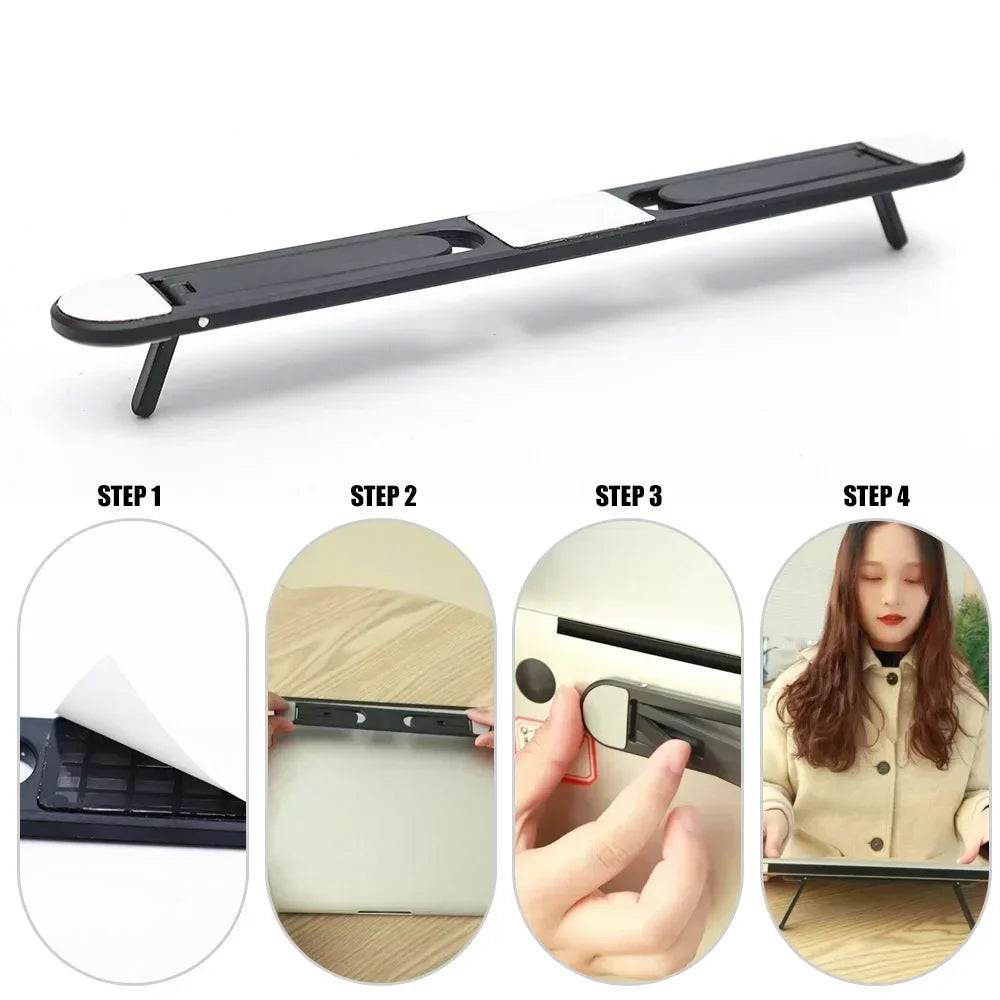 Foldable Invisible Laptop Stand | Universal Adhesive Bracket | MacBook & Laptop | Afrocentric