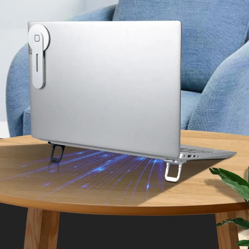 Mini Foldable Laptop Stand | 2-Pack | Self-Adhesive | 2 Adjustable Angles | Afrocentric