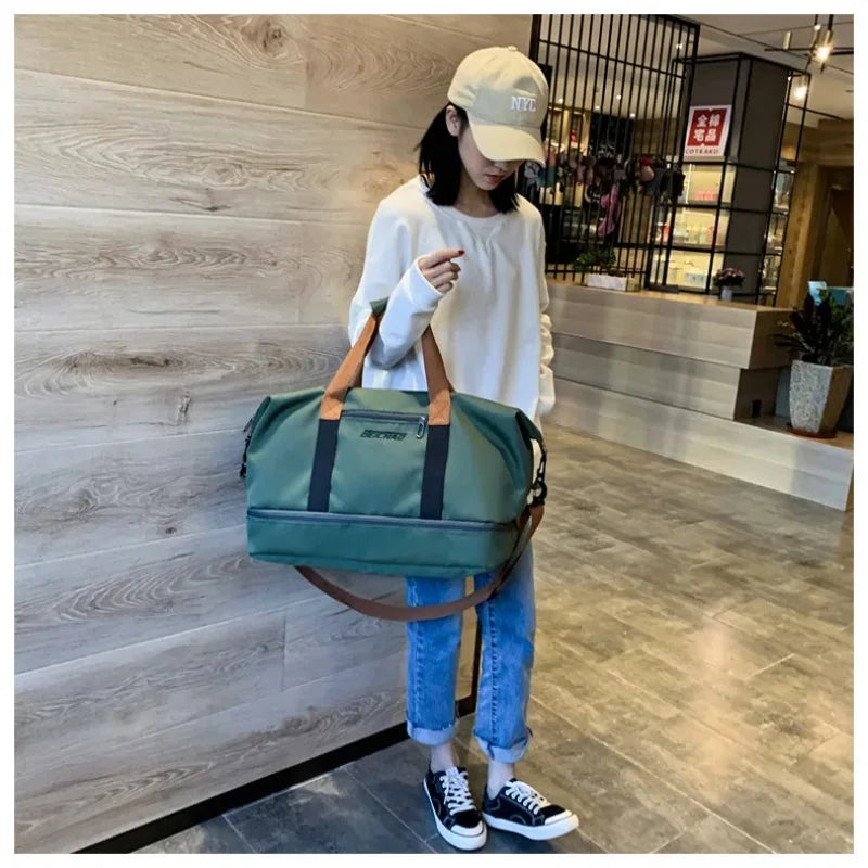 Expandable Large-Capacity Travel & Gym Bag | Weekender Duffel | Unisex | Afrocentric